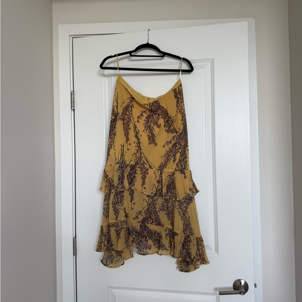 KEEPSAKE the Label Yellow Dress with Floral Design
